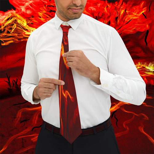 Blaize Collection - Fire Red Necktie